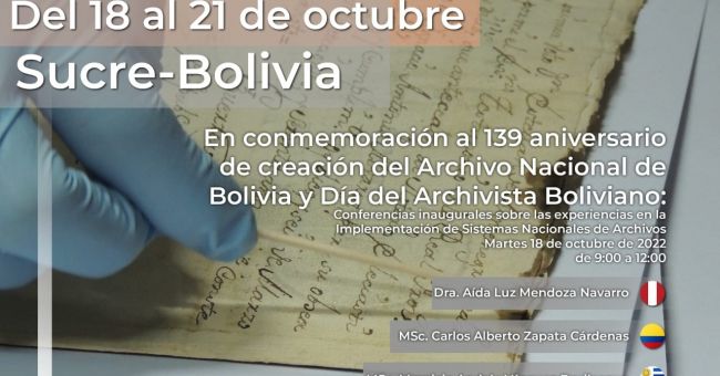 II CONGRESO NACIONAL DE ARCHIVOS DE BOLIVIA